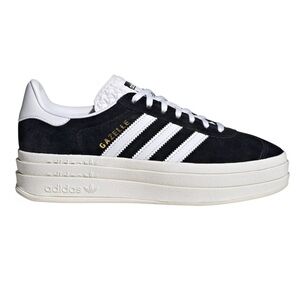 Adidas Originals Women's Gazelle Bold Shoes in Blk/White/Gold